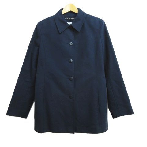 ヴィンテージ RL アールエル ラルフローレン Ralph Lauren ジャケット ステンカラー アウター 3F ネイビー 紺色 コットン レディース E404LF