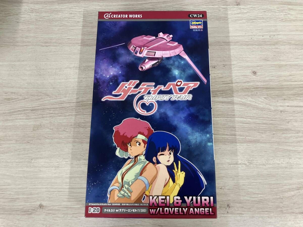 プラモデル ハセガワ 1/20 ケイ&ユリ w/ラブリｰエンゼル(1/300) ｢ダｰティペア｣