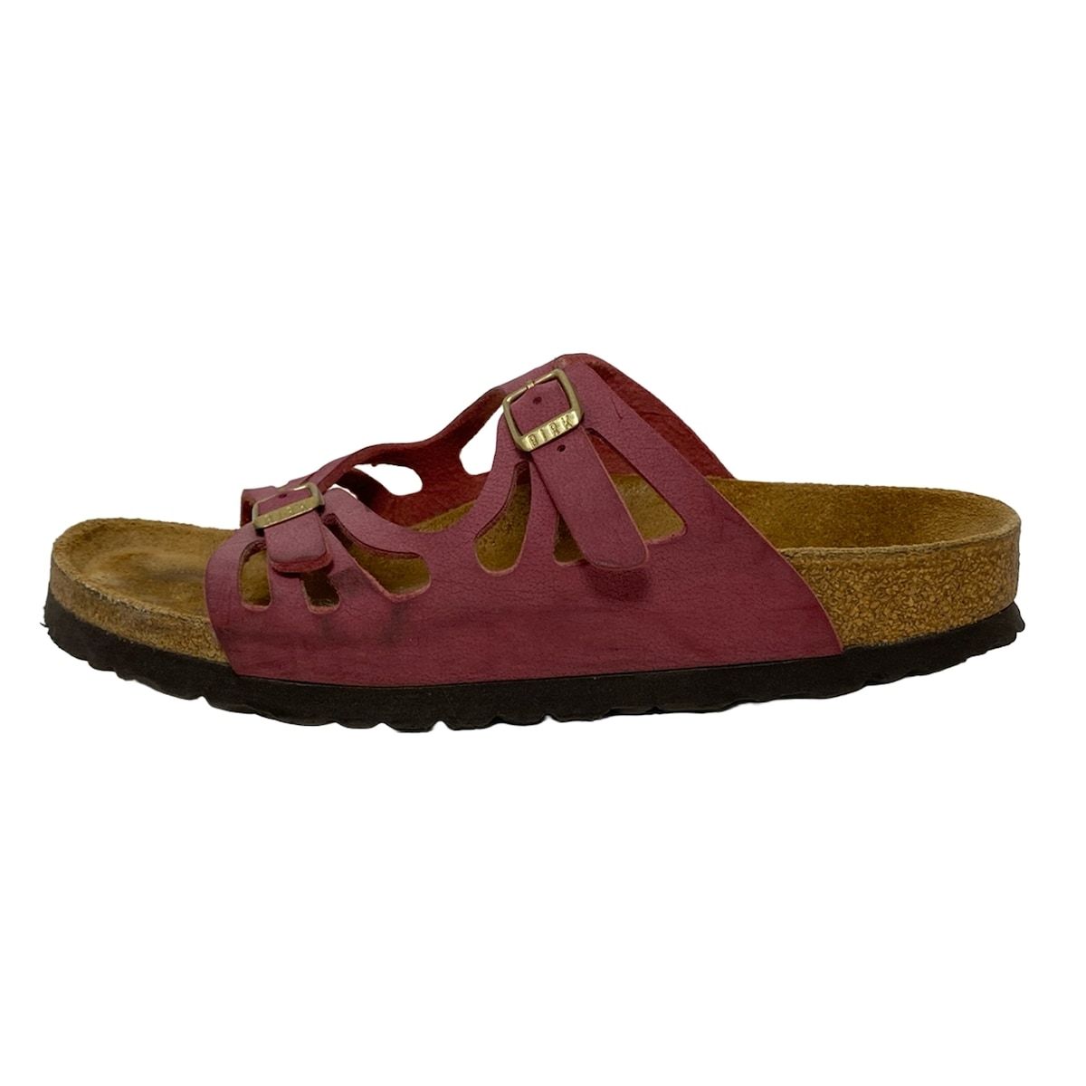 BIRKEN STOCK(ビルケンシュトック) サンダル 38 レディース - ボルドーBirkenstock;整体状态不佳