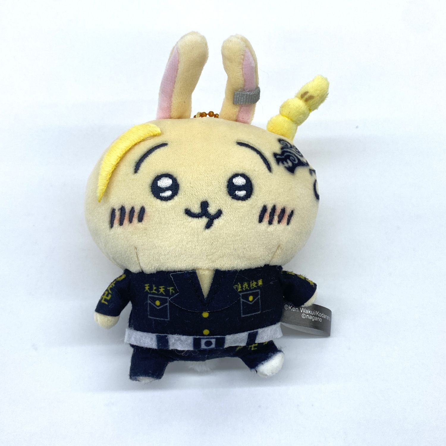 【★加古川物流】【中古品】ちいかわ × 東京リベンジャーズ うさぎ ドラケン ぬいぐるみ キーホルダー 約13cm 【722】