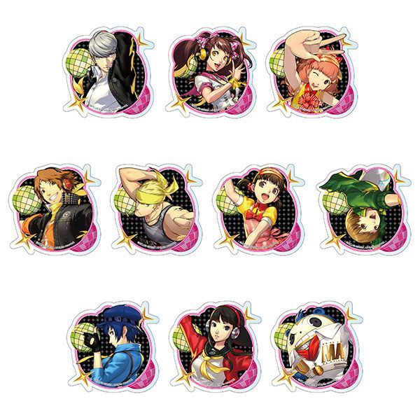 ペルソナ4 ダンシング・オールナイト アクリルバッジ 全10種セット未使用
