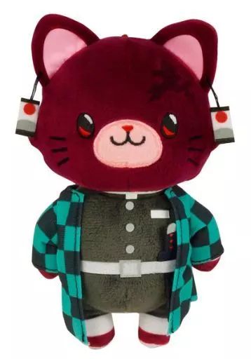 【中古】キーホルダー・マスコット(キャラクター) 竈門炭治郎 アイマスク付きぬいぐるみキーホルダー withCAT 「鬼滅の刃」