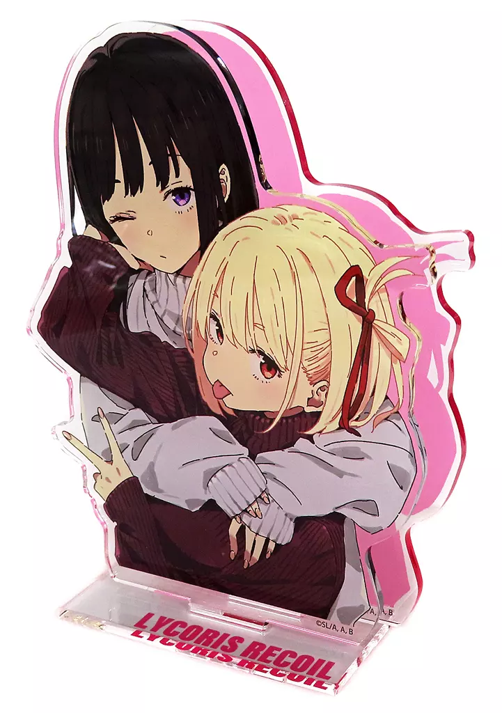 アクリルスタンド・アクリルパネル　錦木千束＆井ノ上たきな(ピンク) レイヤードアクリルスタンド 「リコリス・リコイル展 ～seize the day～ フィナーレ」 浅草会場限定グッズ