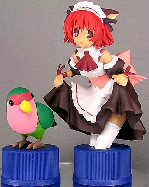 フィギュア　あんず＆インコ「みつみ 美里 CUT A DASH!!」猫耳メイドボトルキャップフィギュア
