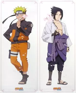 ポスター(アニメ)　B2半裁サクラサク全身ポスター(2枚セット) ナルト＆サスケ 「NARUTO -ナルト- 疾風伝」 AnimeJapan 2015グッズ二手