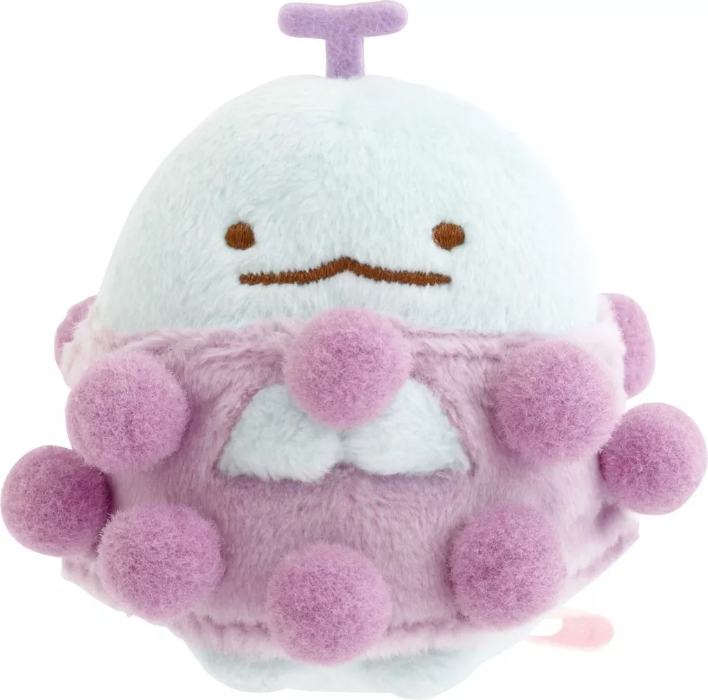 ぬいぐるみ　とかげ(ぶどう) てのりぬいぐるみ すみっコぐらしコレクション フルーツパーラー 「すみっコぐらし」