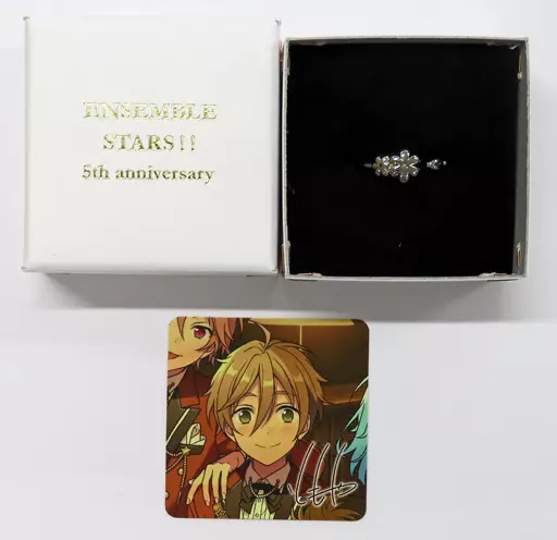 銀製品・指輪・アクセサリー(キャラクター)　真白友也 アニメイトリング フリーサイズ 「あんさんぶるスターズ!! 5th Anniversary」
