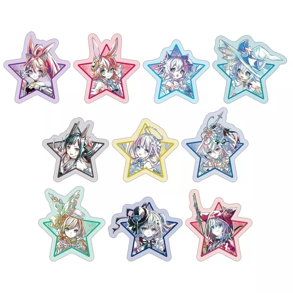 シール・ステッカー　全10種セット maimai でらっくす PRiSM PLUS トレーディング Ani-Art 第2弾 ダイカットステッカー