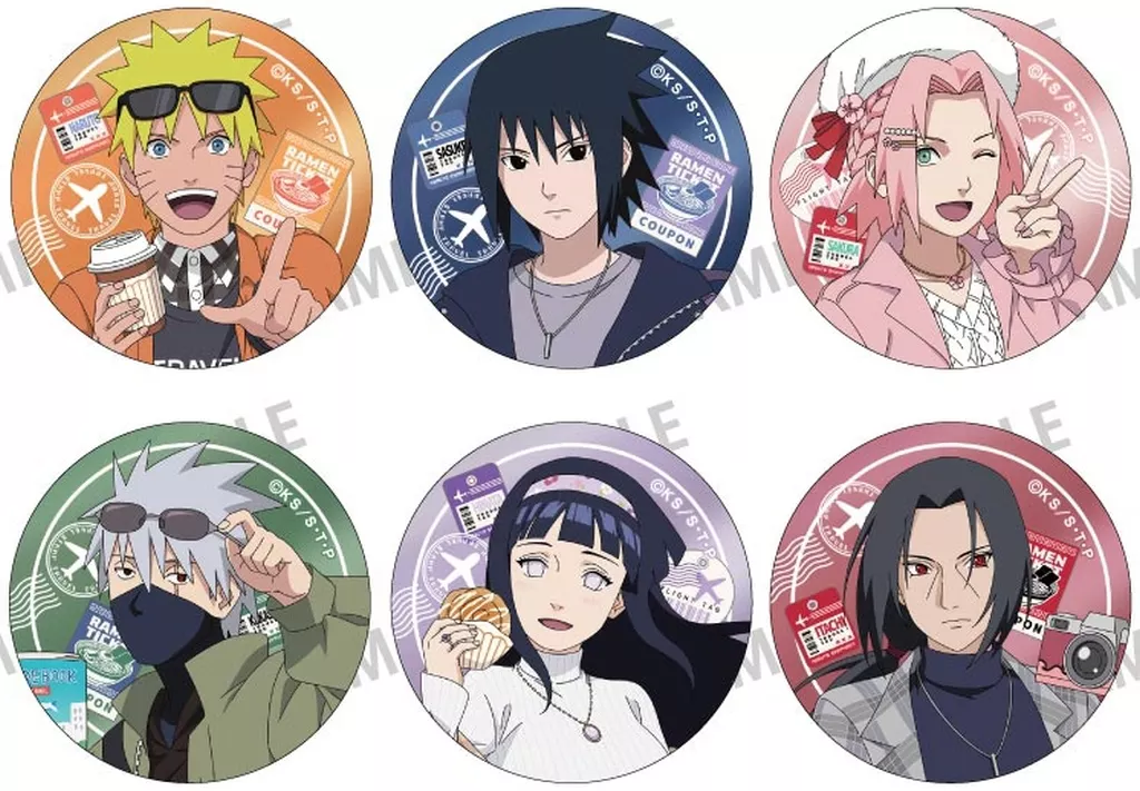 バッジ・ビンズ　【ボックス】NARUTO-ナルト- 疾風伝 トレーディングメタル缶バッジ ぶらっと旅の巻!