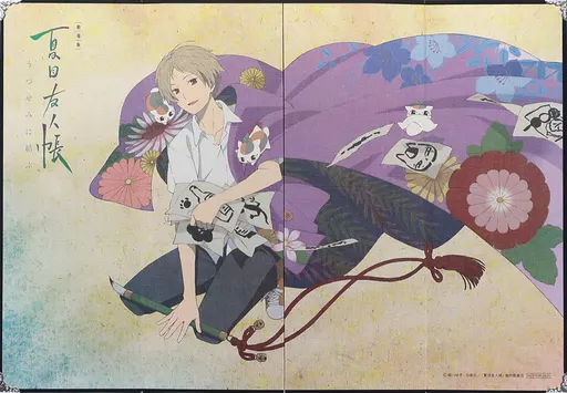 紙製品　[単品] 夏目貴志＆ニャンコ先生 描き下ろし4曲屏風 「Blu-ray/DVD 劇場版 夏目友人帳 ～うつせみに結ぶ～ アマゾン限定版(バンドル版)」 同梱特典