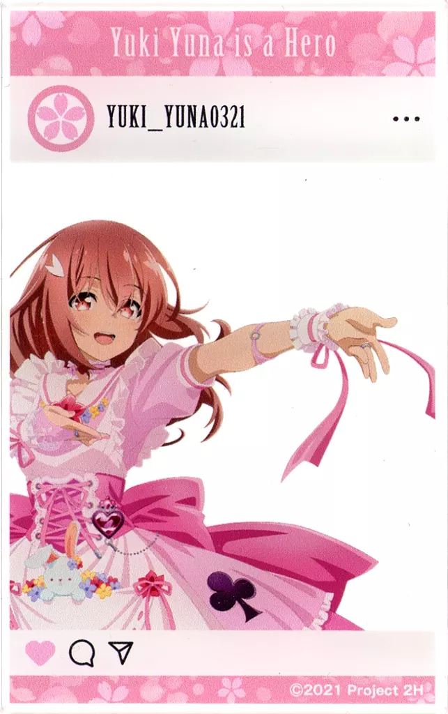 キャラカード　結城友奈 「TVアニメ 結城友奈は勇者である ポップアップストア 『全員主役』～勇者部10周年記念公演～ SNS風アクリルカード」