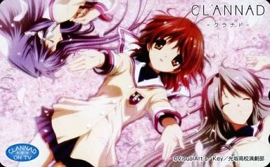 ゲーム・PC系テレホンカード　古河渚/藤林杏/坂上智代「CLANNAD -クラナド-」