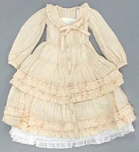 ドールアクセサリー　SD/DD用 夢見る少女ドレス(ライトベージュ) 「ホワイトローズコレクション」 ボークスショップ＆ホビー天国ウェブ限定