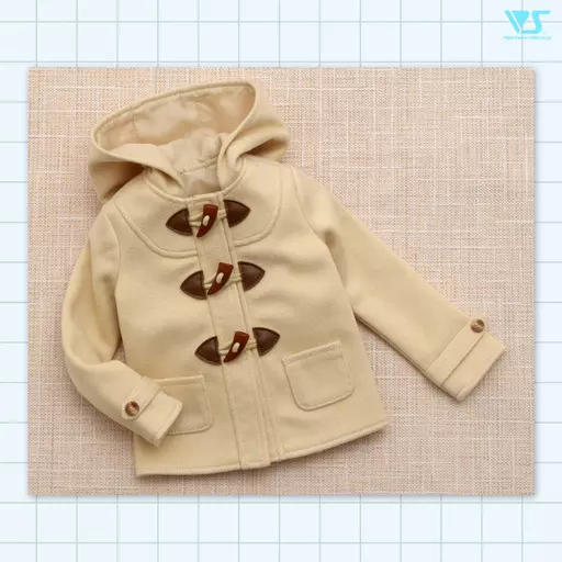 ドールアクセサリー　SD/DD用 ダッフルコート(ベージュ) 「デザイナーズコレクション」 ボークスショップ＆ホビー天国ウェブ限定