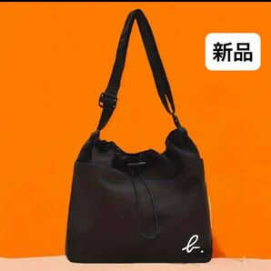 新品 アニエスベー ショルダーバッグ 斜め掛け ブラック 黒 ナイロン ユニセックス 男女兼用 アニエス 軽量
