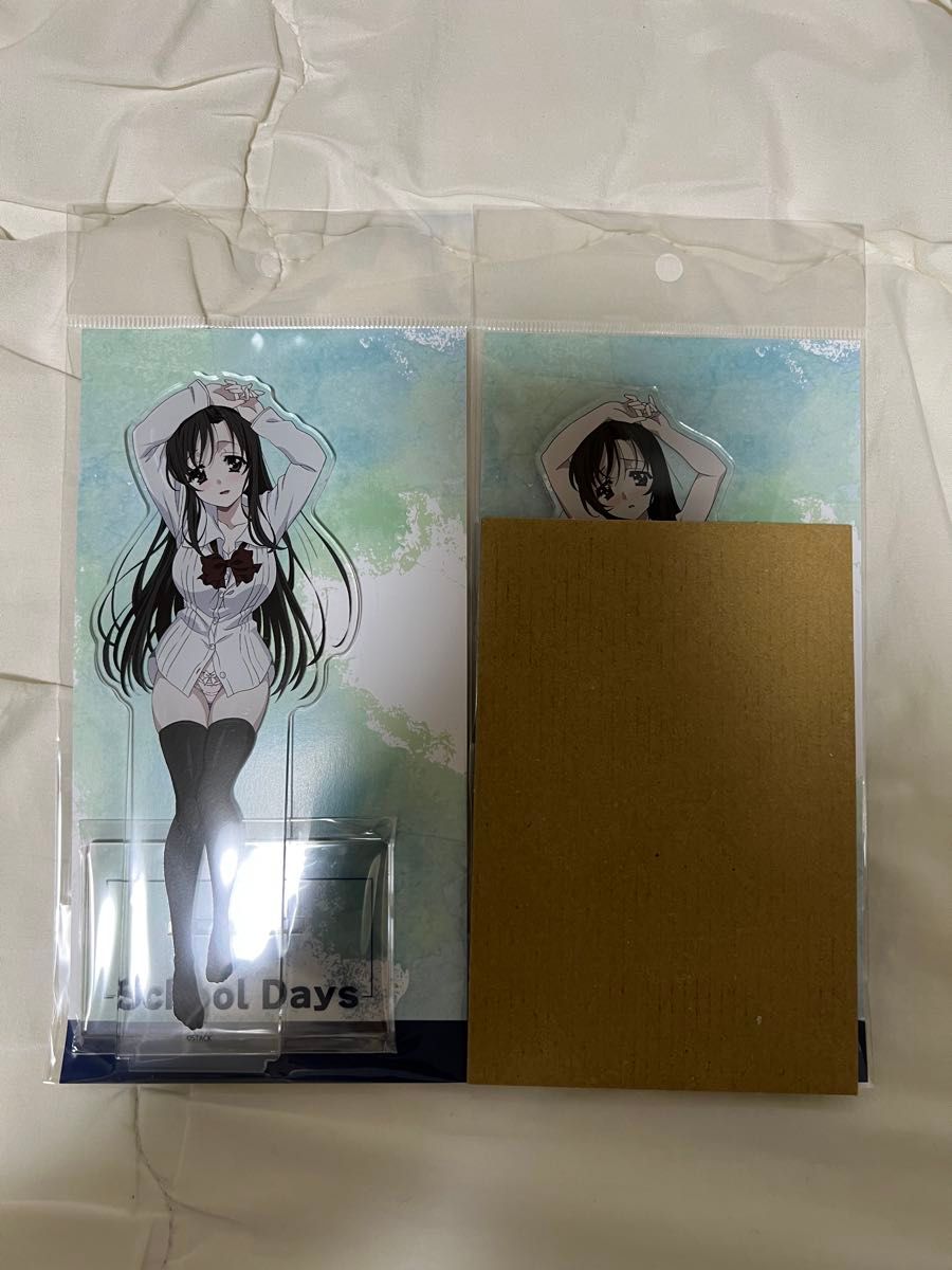 桂言葉 スクールデイズ School Days 20th デカアクリルスタンド アクスタ フィギュアセット