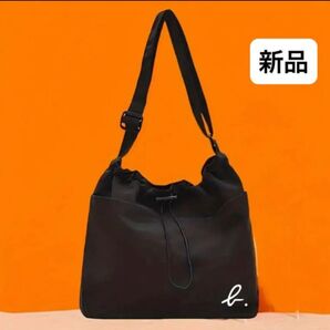 新品 アニエスベー ショルダーバッグ 斜め掛け ブラック 黒 ナイロン ユニセックス 男女兼用 アニエス 軽量