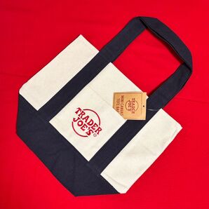 Trader Joe’s mini canvas tote bag ミニキャンバストートバッグ ネイビー トレーダージョーズ