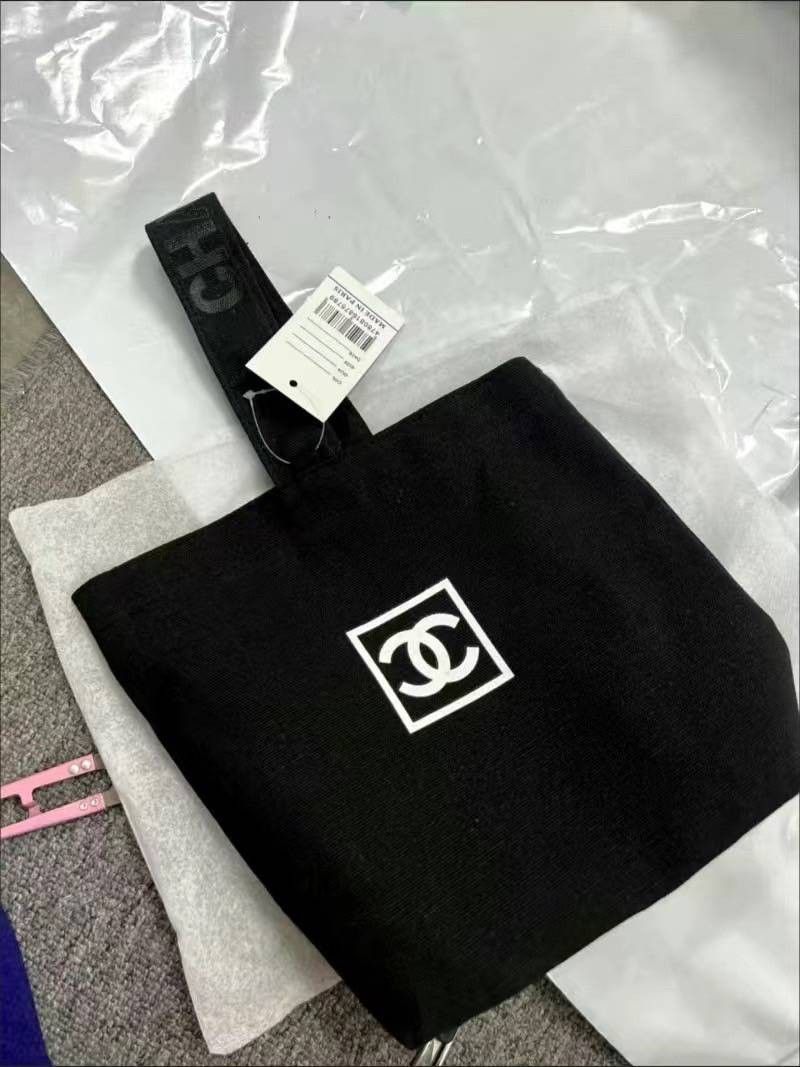 ノベルティ トートバッグ 化粧ポーチ キャンバス コスメ ブラック ミニトートバッグ