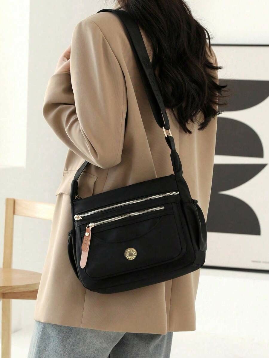 レザーバッグ ショルダー／サッチェル メンズ レディース トレンド プレゼント カバン ブラック663672