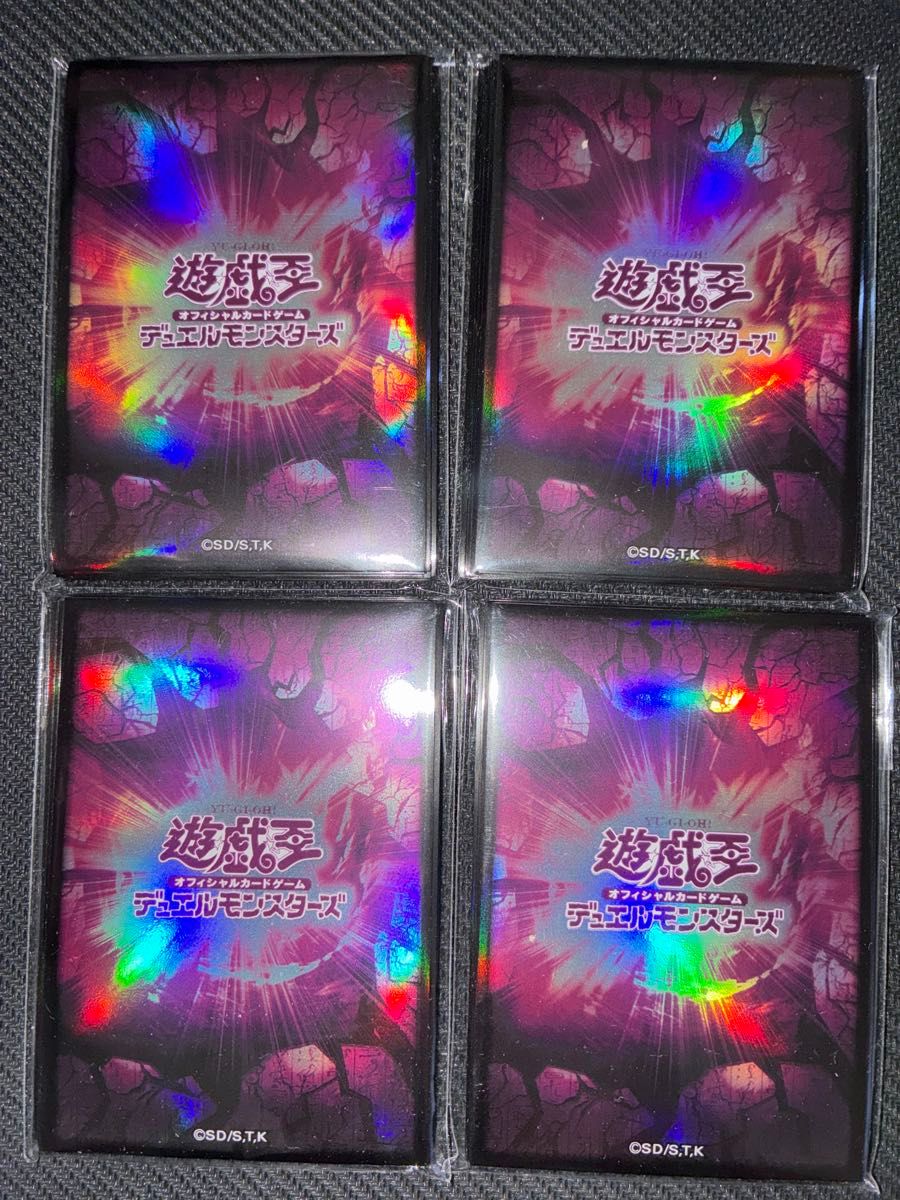 遊戯王の日 スリーブ 紫　4セット