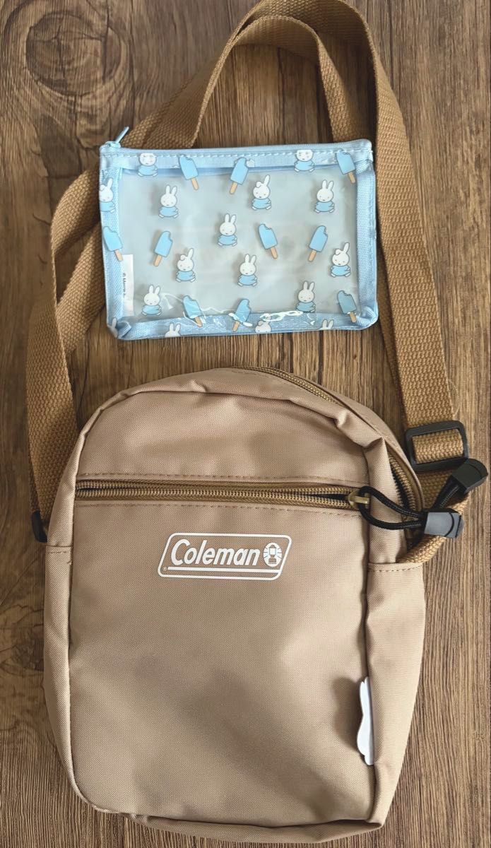Coleman コールマン ショルダーバッグ ＆ ミッフィー クリアポーチ リンネル付録 未使用