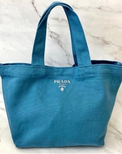PRADA プラダ ノベルティ トートバッグ ブルー ミニトート
