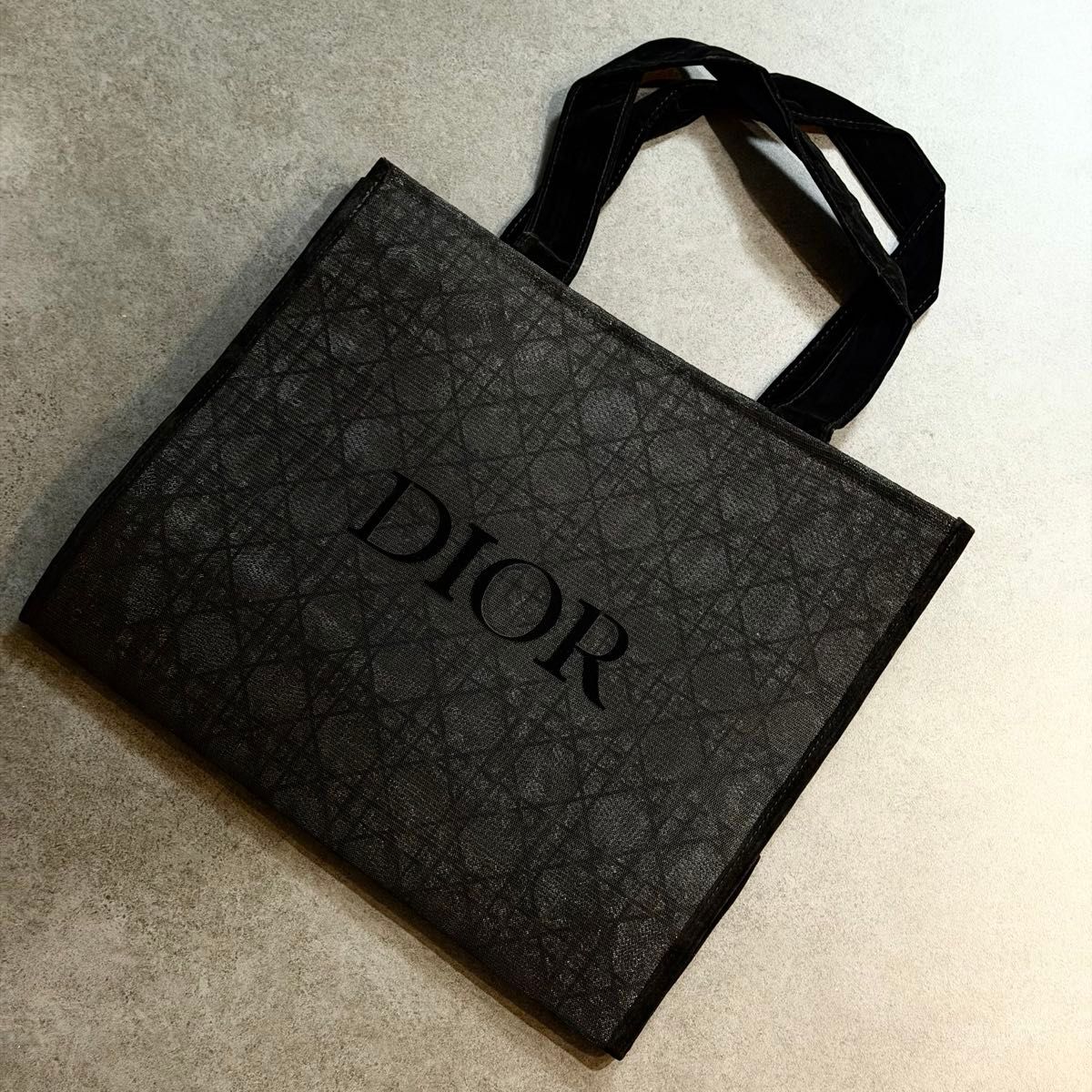 DIOR BEAUTY 【海外ノベルティ・並行輸入商品】ディオールコスメトートバッグロゴマークメッシュトートバッグ