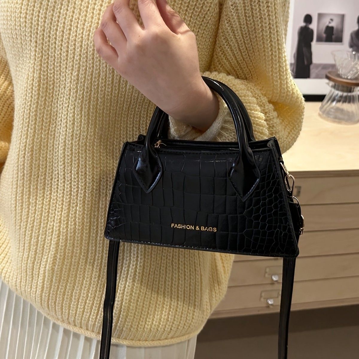 モード感 上品な バッグ カバン お散歩 新品未使用 トートバッグ レディース