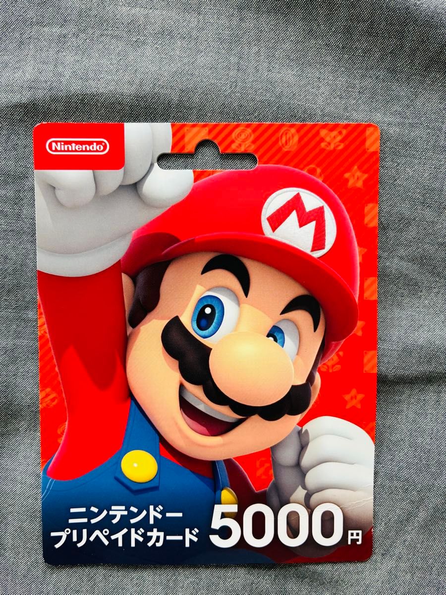 ニンテンドー♪プリペイドカード5000円割安マリオデザイン☆未使用