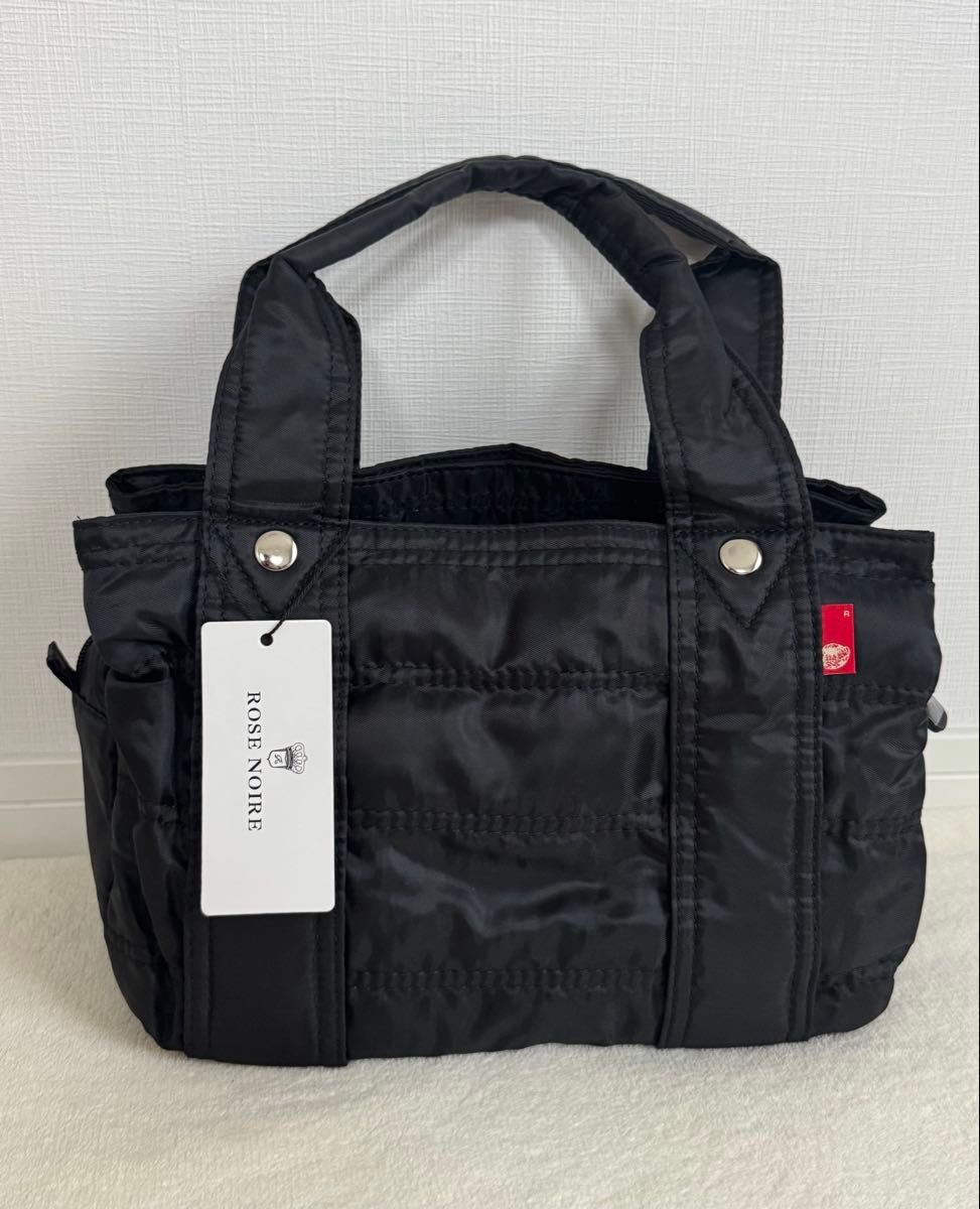 【新品】ROSE NOIRE ナイロントートバッグ ブラック黒色　軽量 多収納