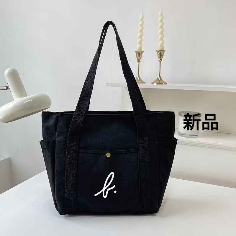 新品 トートバッグにも　ショルダーにも　ジッパー式開閉　ブラック