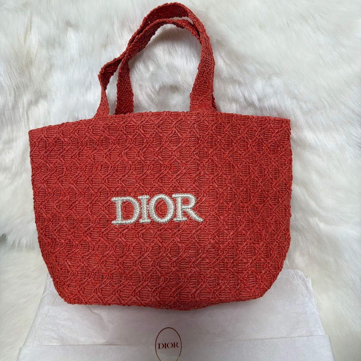 新年 ディオール Dior クロシェ ストロー
