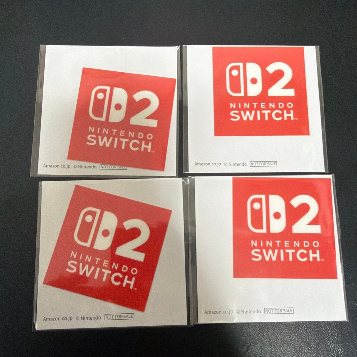 Nintendo Switch 2 ロゴステッカー 4枚セット 非売品 任天堂
