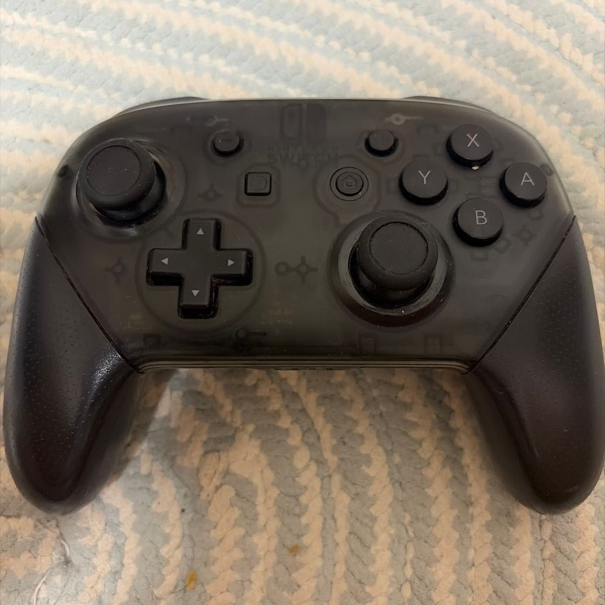 ジャンク品Nintendo Switch Proコントローラー 純正 プロコン スケルトンブラック