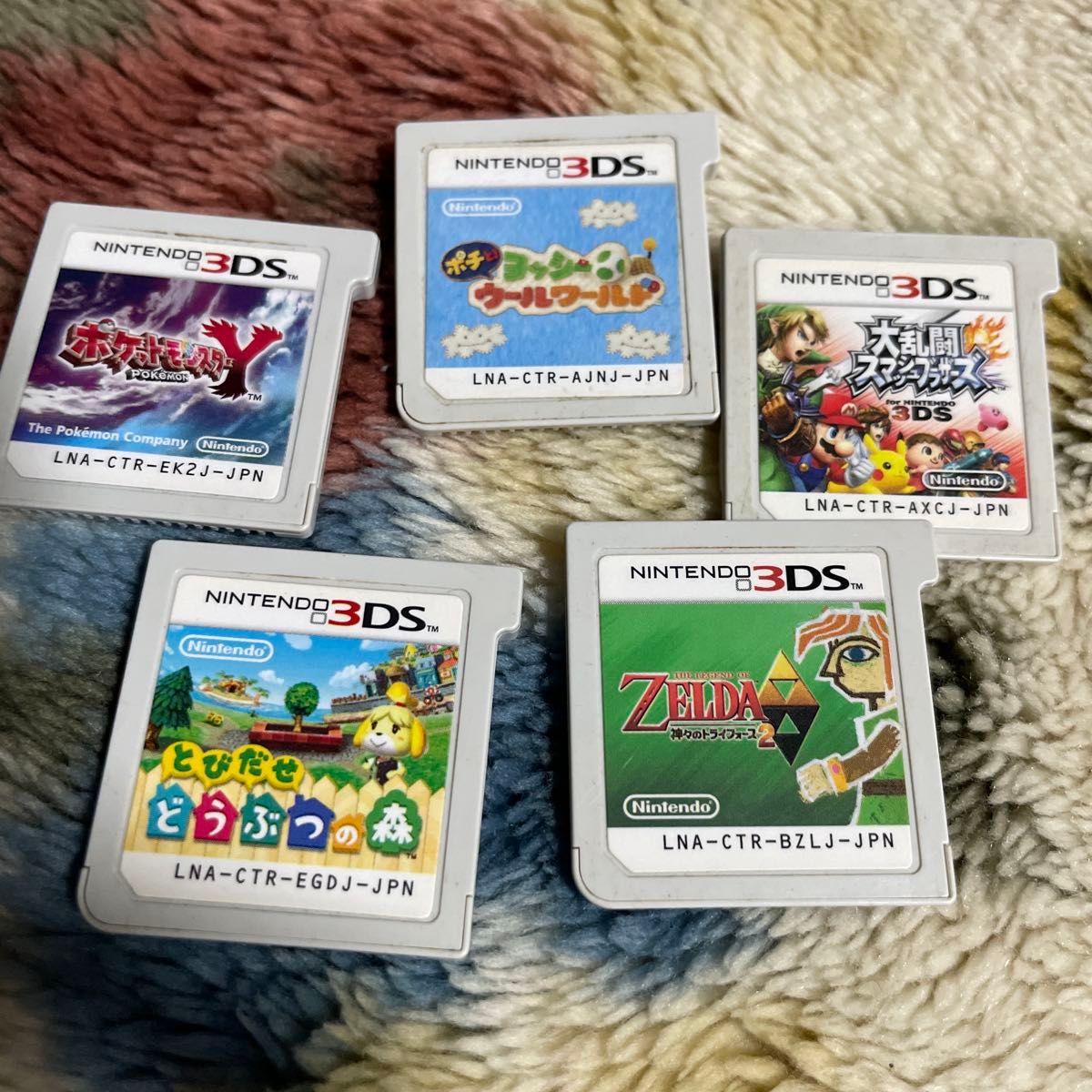 ニンテンドー3DS ソフト 5本セット ポケモンY 大乱闘スマッシュブラザーズ 他
