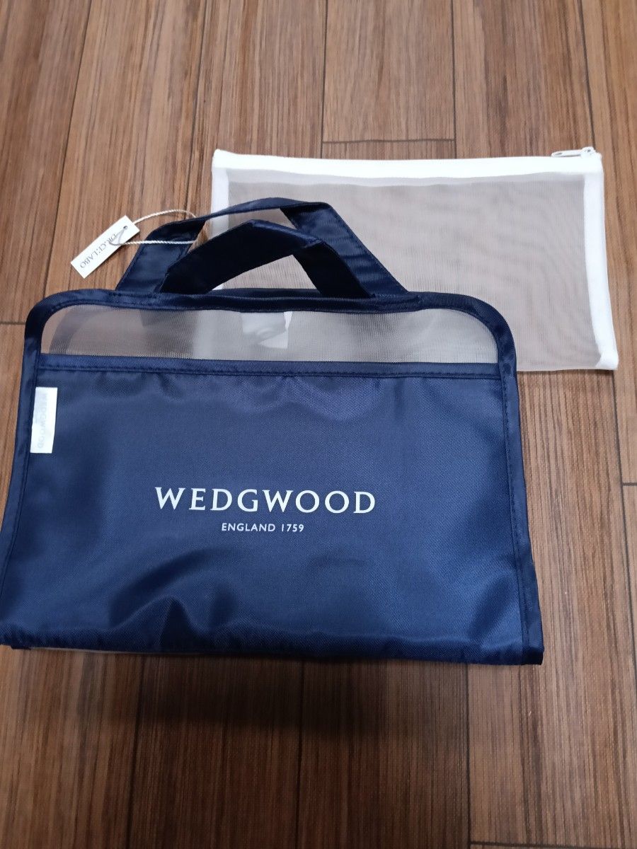 WEDGWOOD ウェッジウッド ノベルティ スパバッグ 温泉バッグ ネイビー