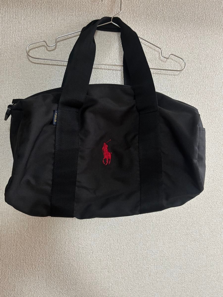 POLO RALPH LAUREN ポロラルフローレン ボストンバッグ ブラック ポニー刺繍
