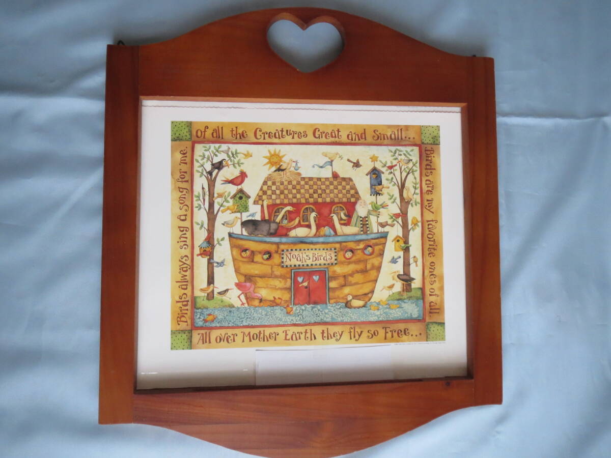 カントリー◇木製カレンダーフレーム◇ハート◇美品