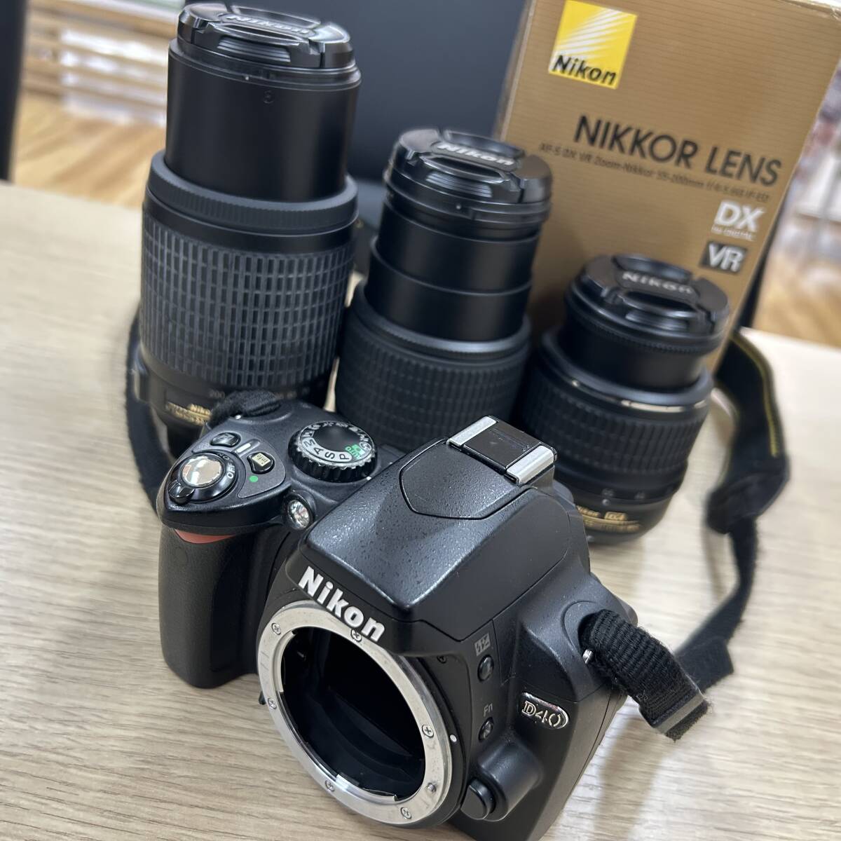 #12098　Nikon　D40本体／レンズ3本 セット　動作未確認