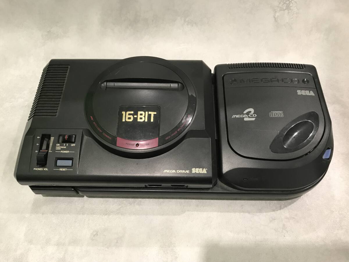 SEGA MEGA DRIVE2 MEGA-CD2 16BIT HAA-2912 動作未確認 セガ メガCD2 メガドライブ2