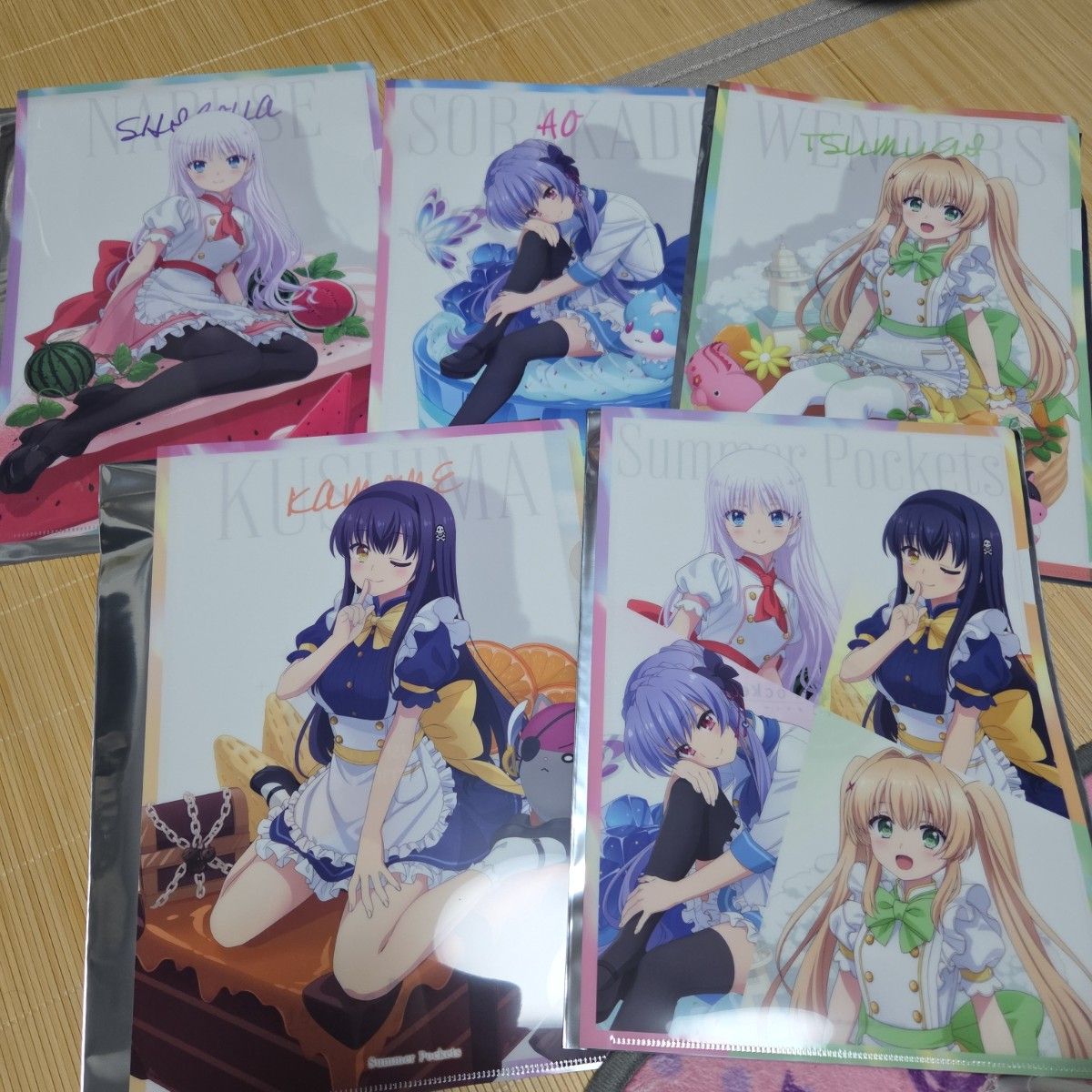 サマーポケッツ　アトレ秋葉原　アニシュガ　 クリアファイル二手;物流保障;未使用