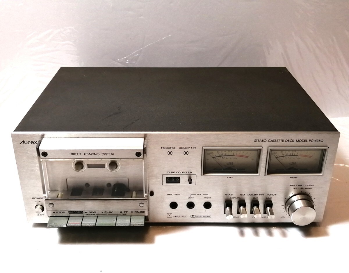 ジャンク　Aurex　オーレックス　カセットデッキ　PC-4360二手;物流保障;有些许损伤或污渍;航空禁运