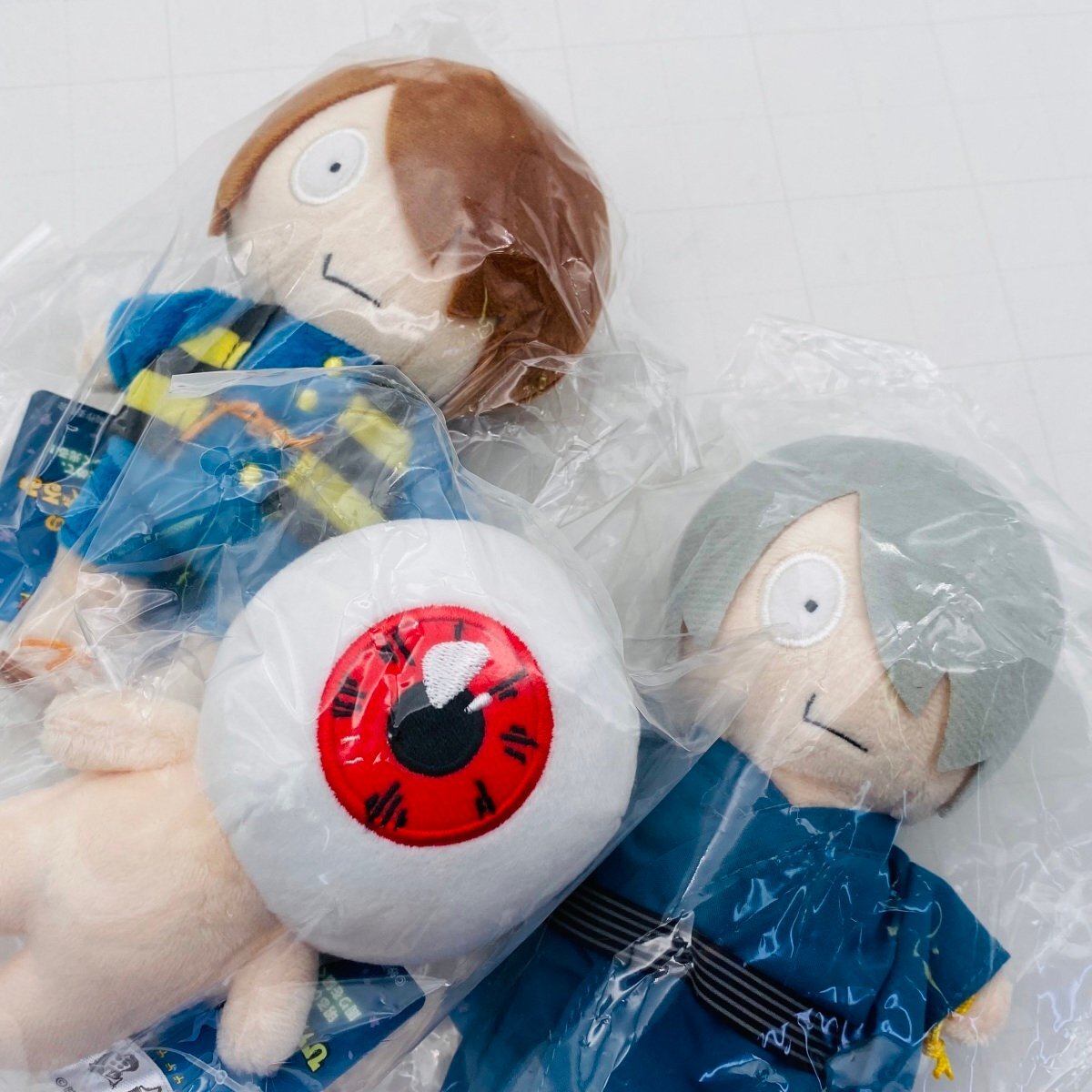 新品未開封 鬼太郎誕生 ゲゲゲの謎 ゲゲゲのひか～るぬいぐるみ 鬼太郎 鬼太郎の父 目玉おやじ 3種セット