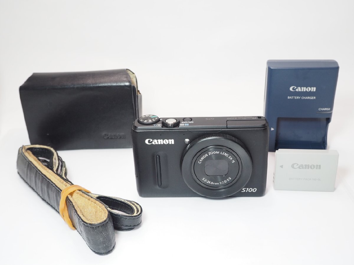 Canon Power Shot S100 別売ケース付 パワーショット キヤノン [管CN6139]