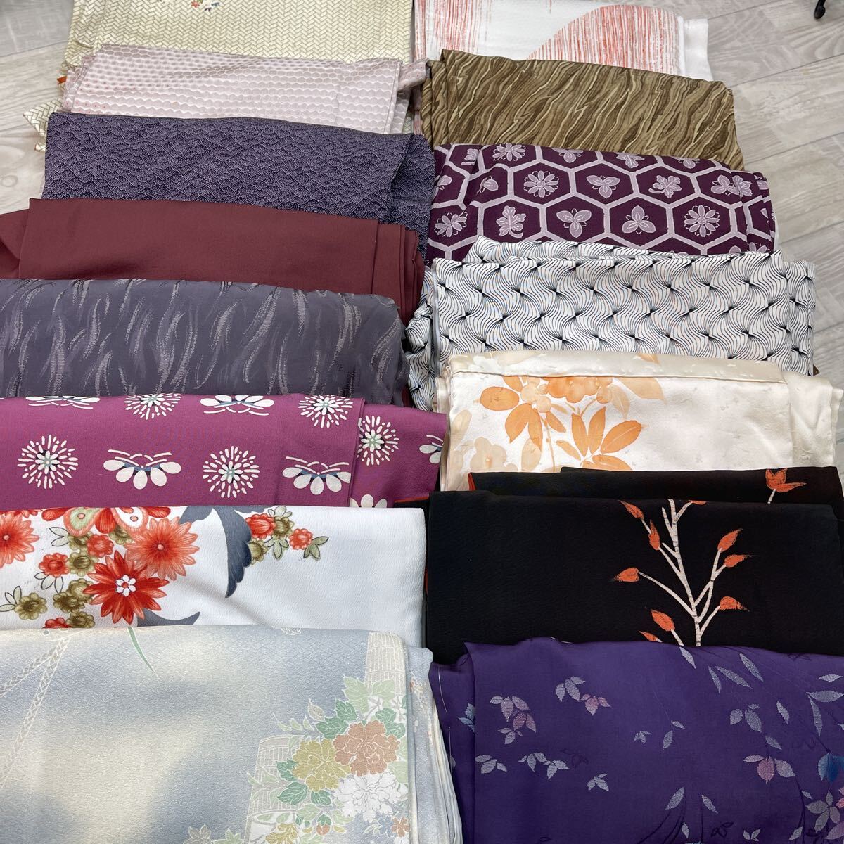 着物おまとめ　 リメイク材料　 リメイク素材　 正絹　 着物　 和服