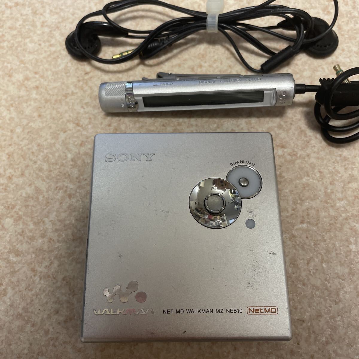 【ジャンク 青錆】ソニー Net MDウォークマン MZ-NE810 本体 リモコン イヤホン SONY MD WALKMAN ポータブルMDプレーヤー MDプレーヤー