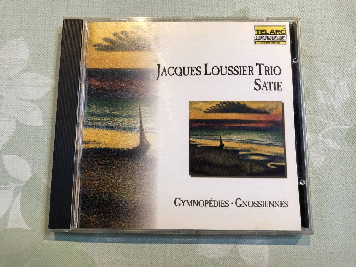 ☆優秀録音☆米盤TELARC・CD-83431☆ジャック・ルーシェ・トリオ/プレイ・サティ～ジムノペディ、グノシエンヌ