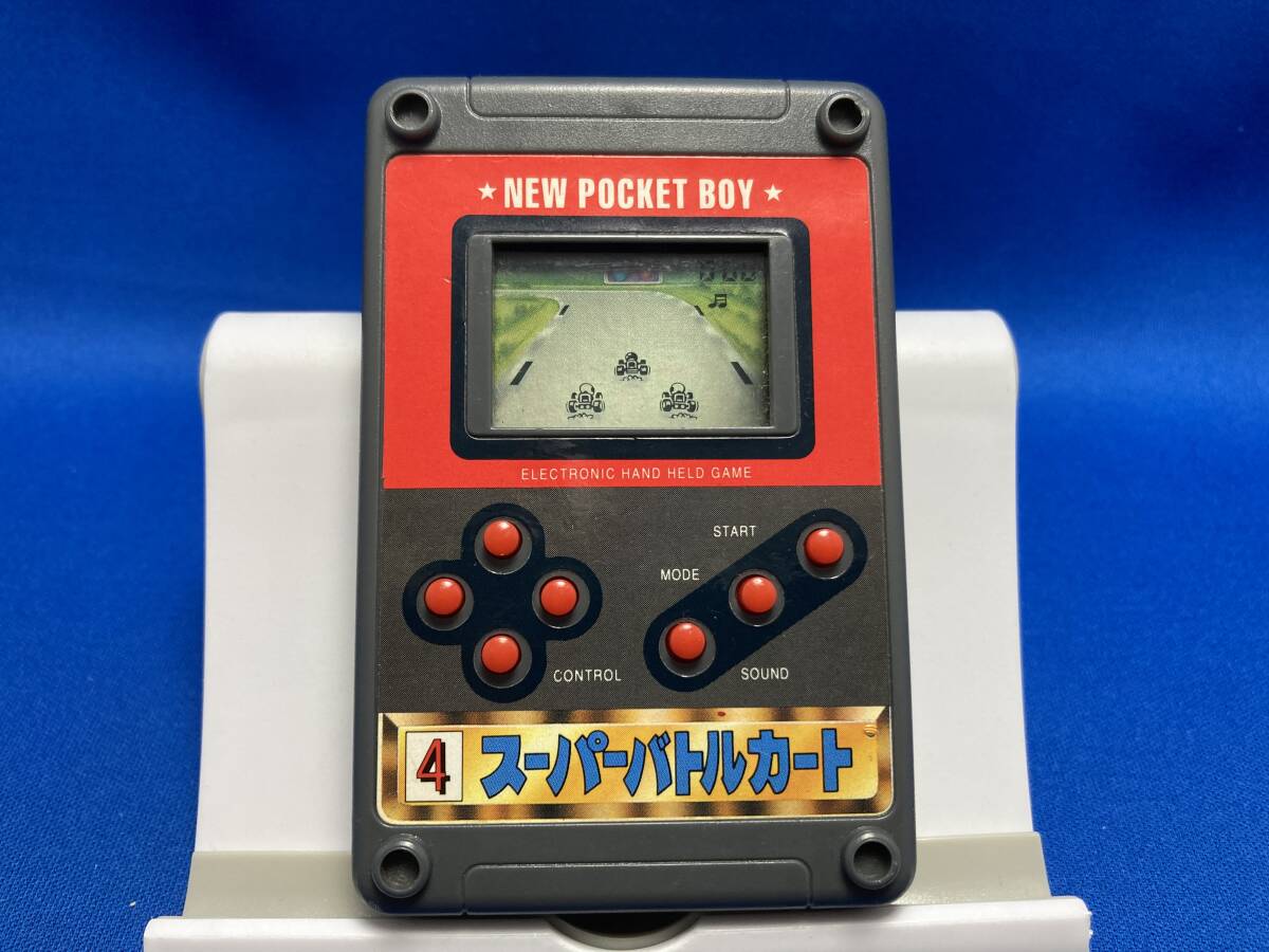 【動作品】LSIゲーム スーパーバトルカート ゲームウォッチ LCD HIRO 携帯ゲーム NEW POCKET BOY レース レトロ