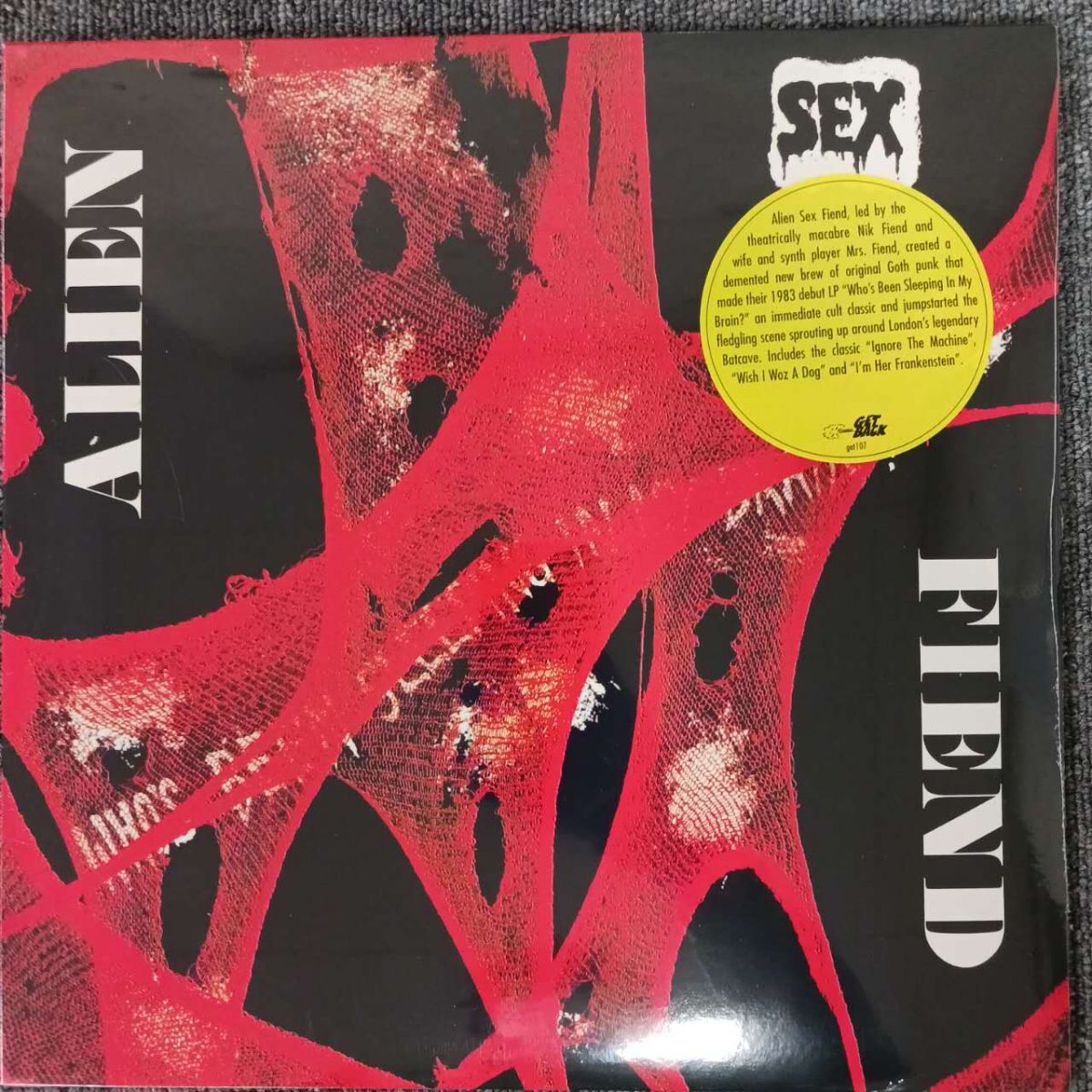 新品未使用・未開封 Alien Sex Fiend – Who’s Been Sleeping In My Brain / GET 107/レコード/record/LP
